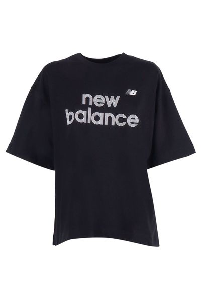 New Balance T-Shirt mit Logo-Print und Rundhalsausschnitt