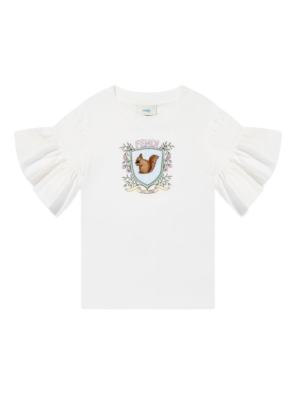 Fendi Kids logo-print T-Shirt - White