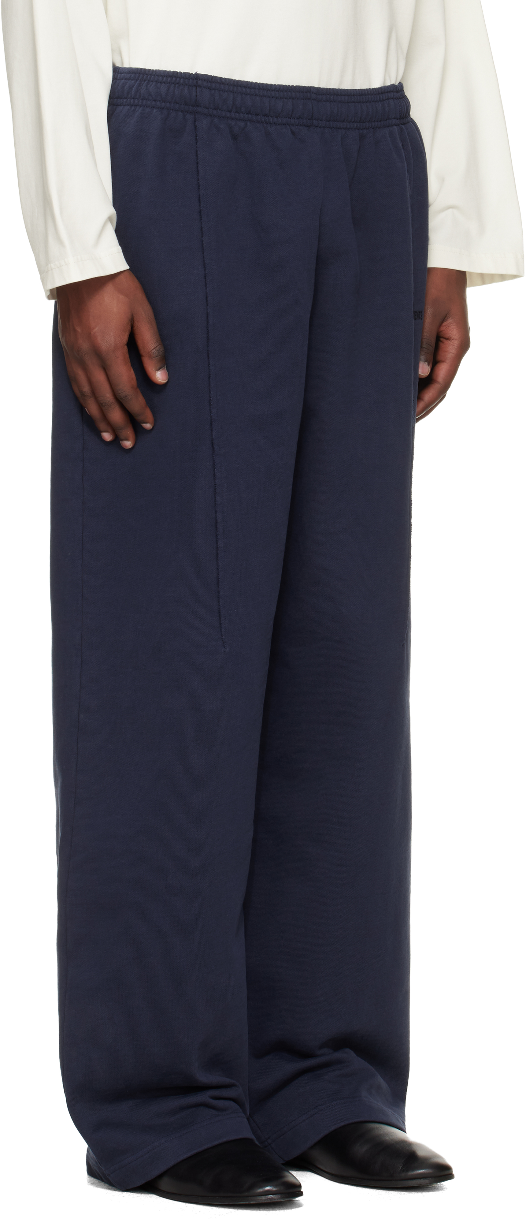 Navy Cut Sweatpants