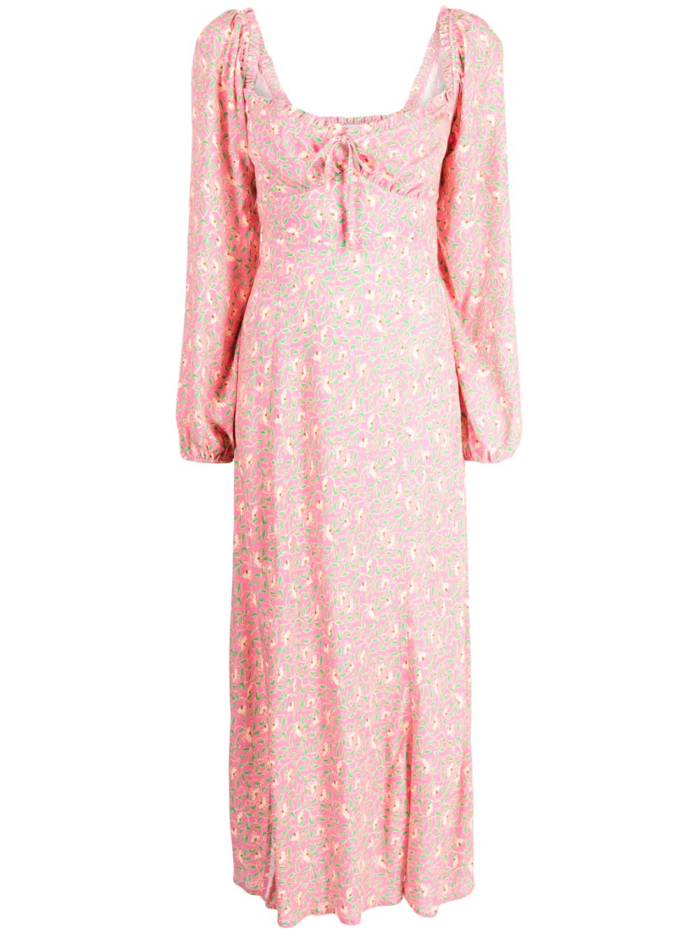 Olimani floral-print midi dress - Pink