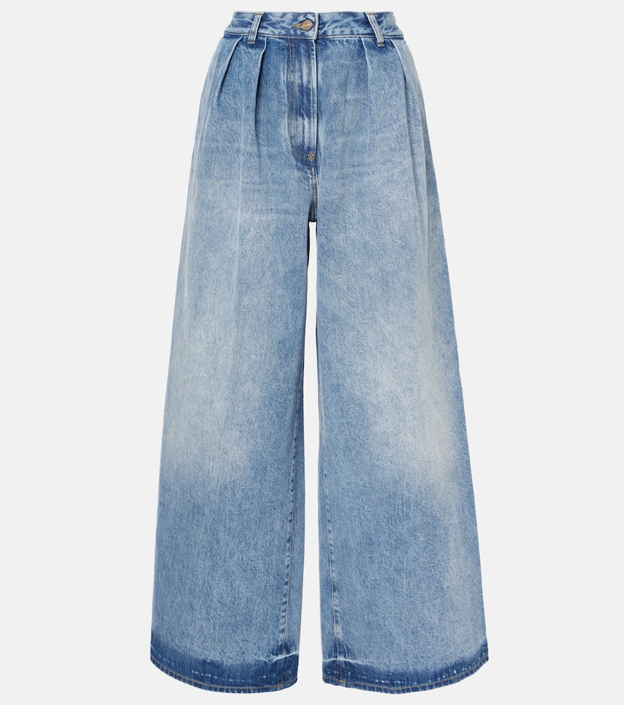 Sunny Crochet wide-leg jeans