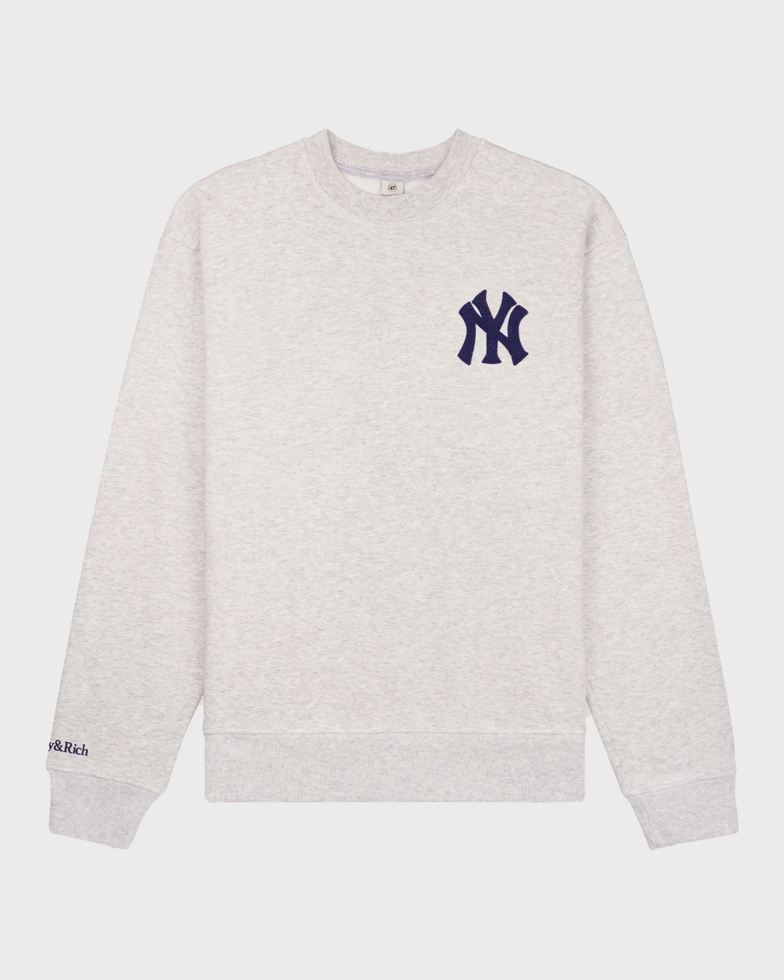 Sporty & Rich Sweatshirt Heritage Yankees Crewneck Grey
