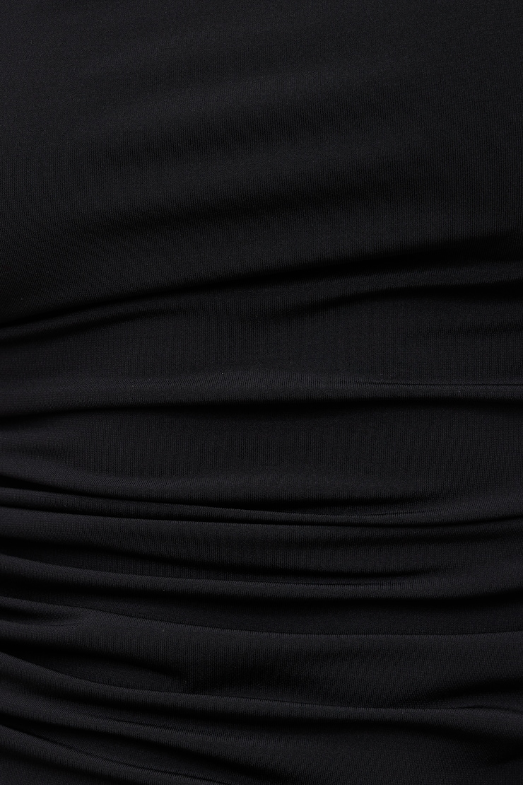 Sculpt Off Shoulder Top - Black - Women Clothing