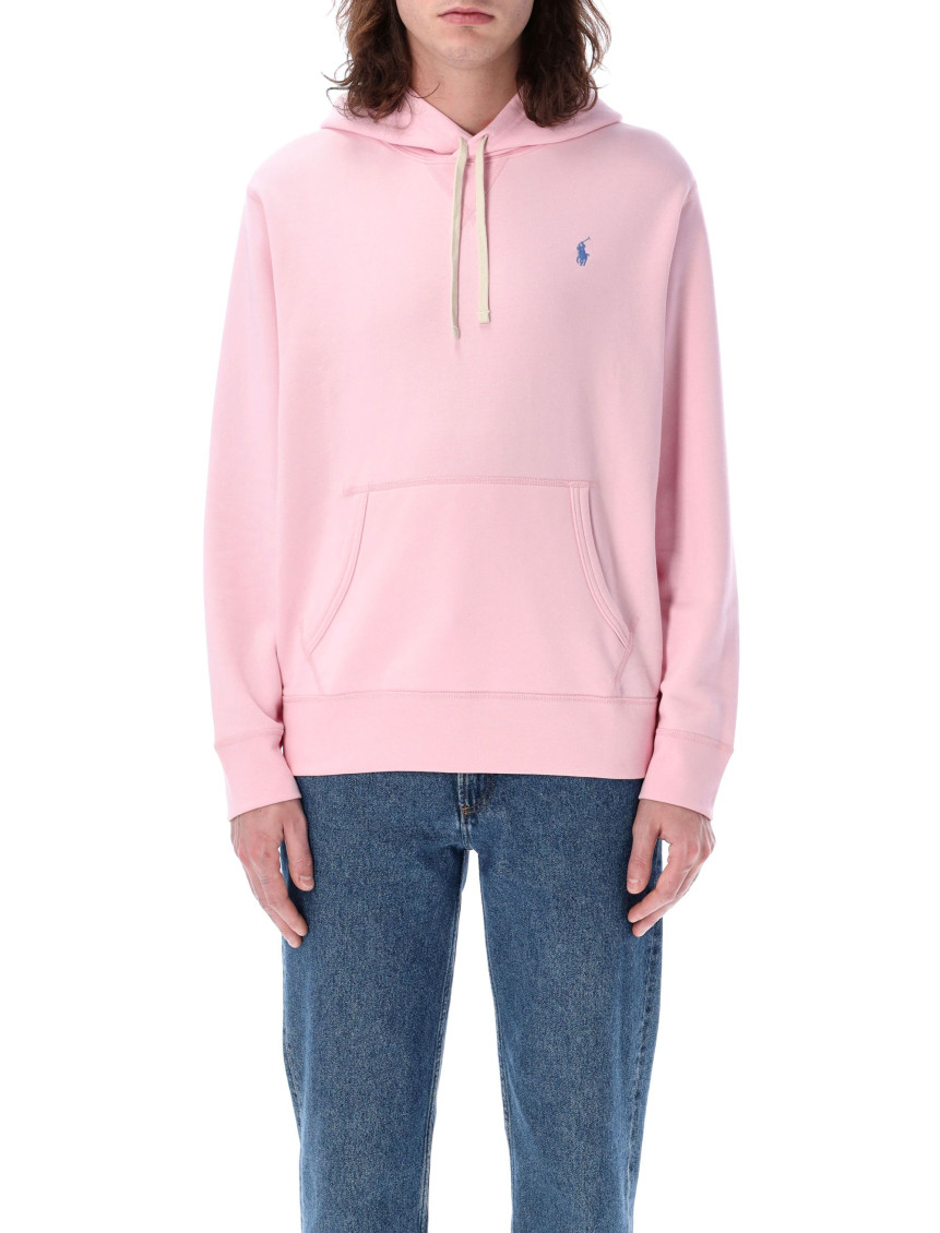 Light Pink Pony-Embroidered Hoodie