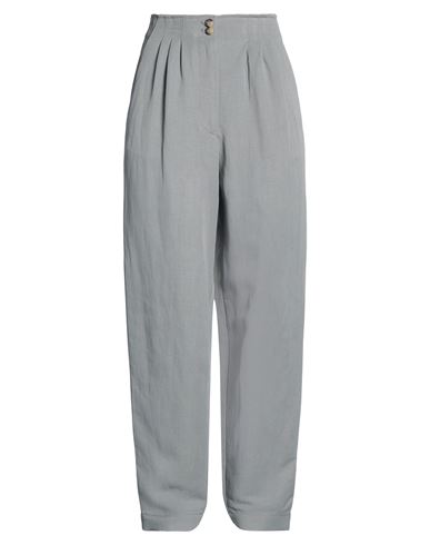 Woman Pants Grey Size 10 Viscose, Linen
