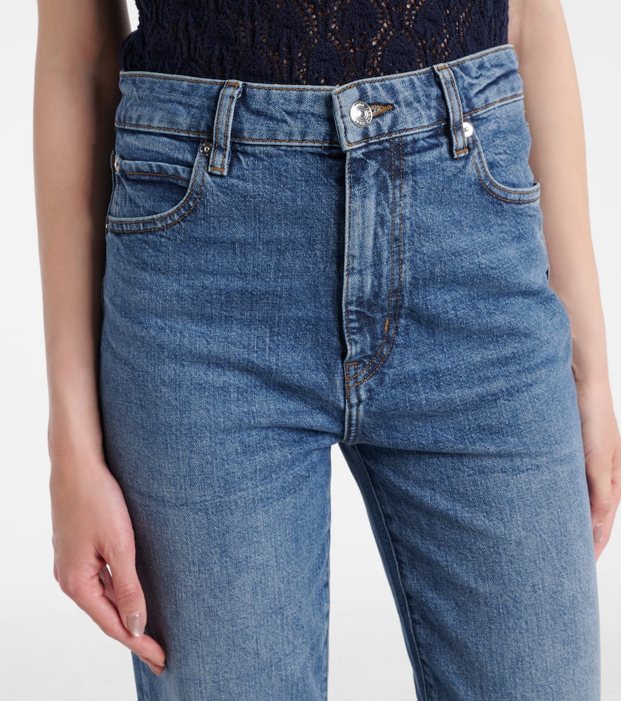 Ruler cropped straight jeans