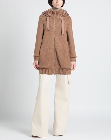Resort Woman Puffer Camel Size 10 Polyamide, Viscose, Recycled wool, Metallic fiber, Cashmere