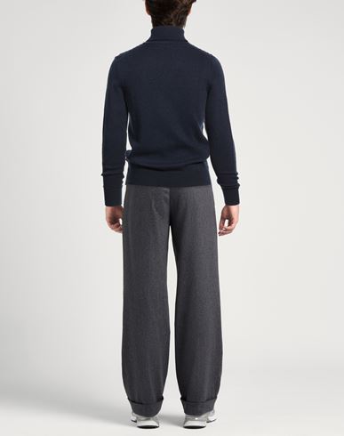 Man Turtleneck Midnight blue Size L Polyamide, Viscose, Wool, Cashmere