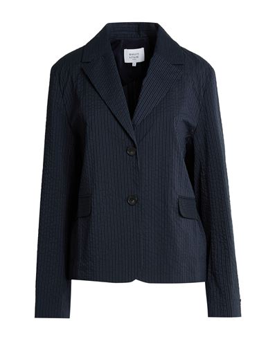 Maison Kitsuné Woman Blazer Midnight blue Size 2 Polyester, Cotton