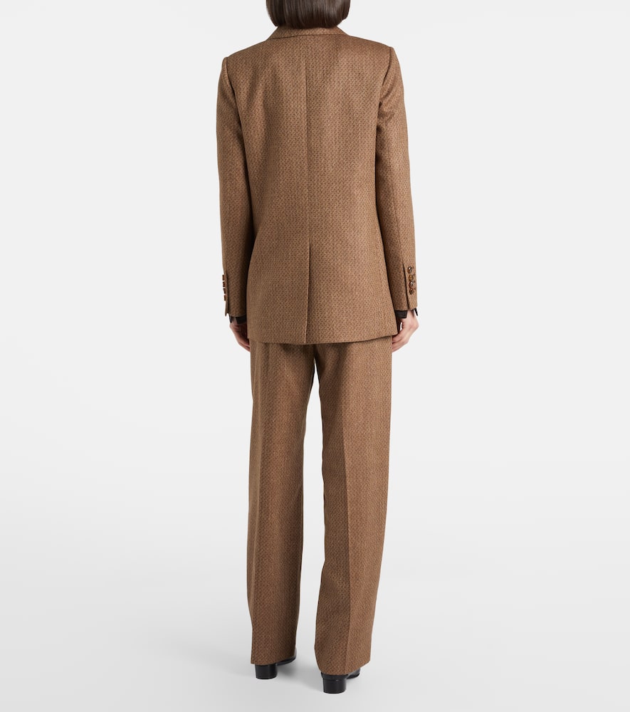 Blazé Milano Amel silk and wool wide-leg pants