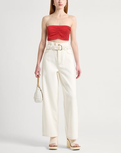 Woman Top Red Size M Cotton, Elastane