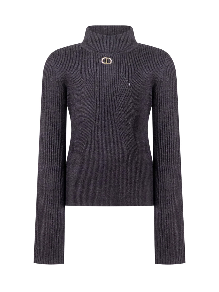 Girls Black Knitted Sweater