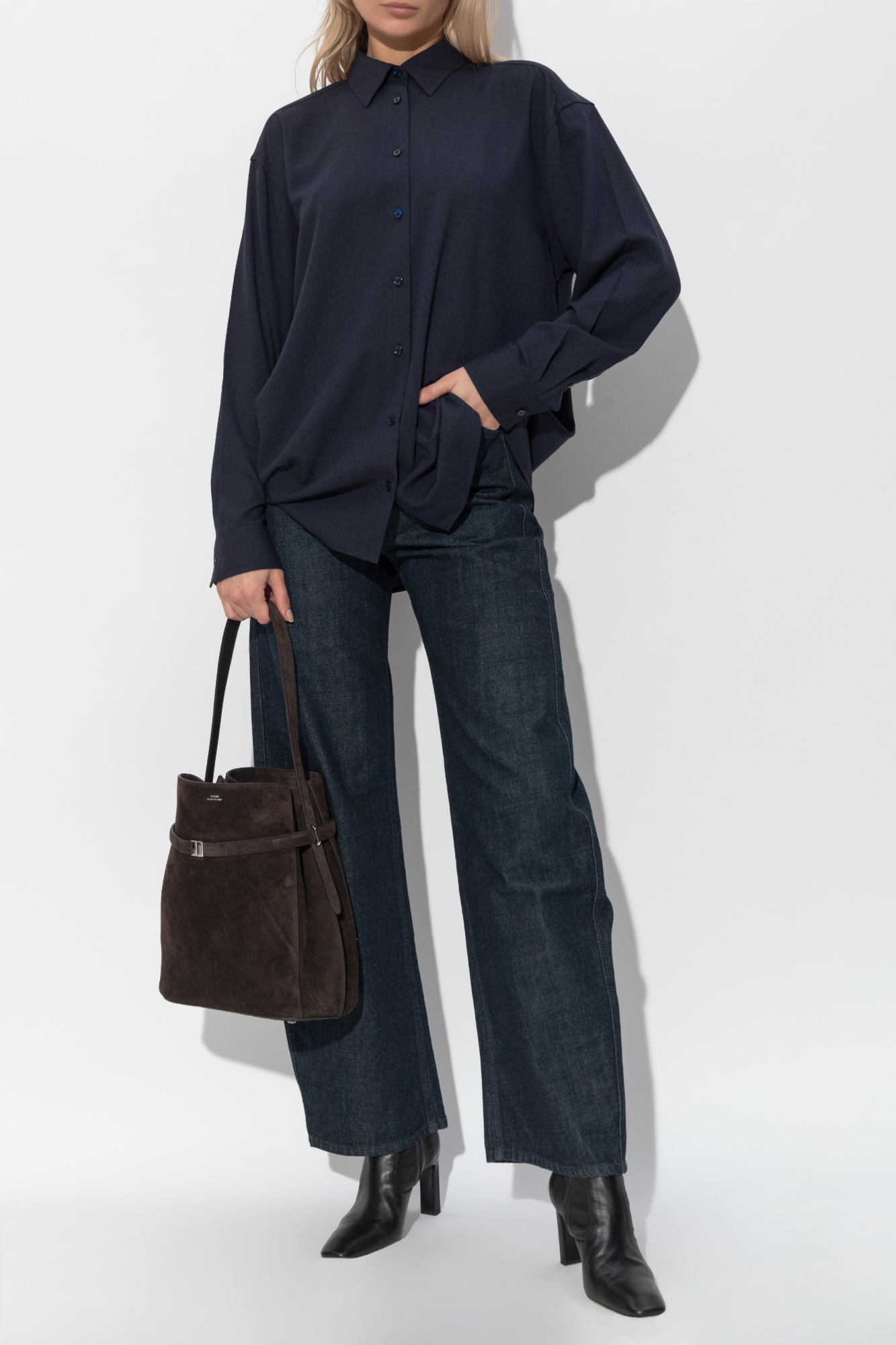 'Oversize' Shirt, Women's, Navy Blue