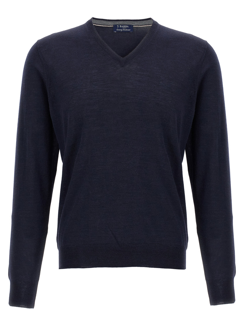Blue Wool and silk sweater