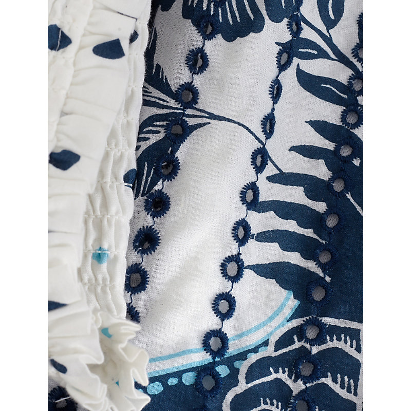 Womens Chiara Floral-Print Cotton Midi Dress