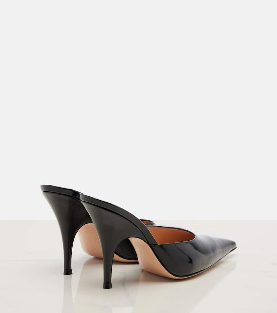 Leather mules