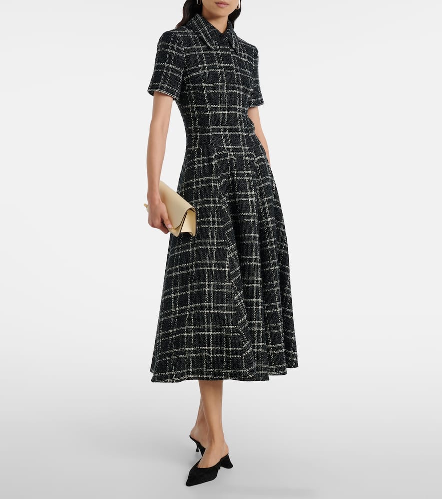 Jody checked midi dress