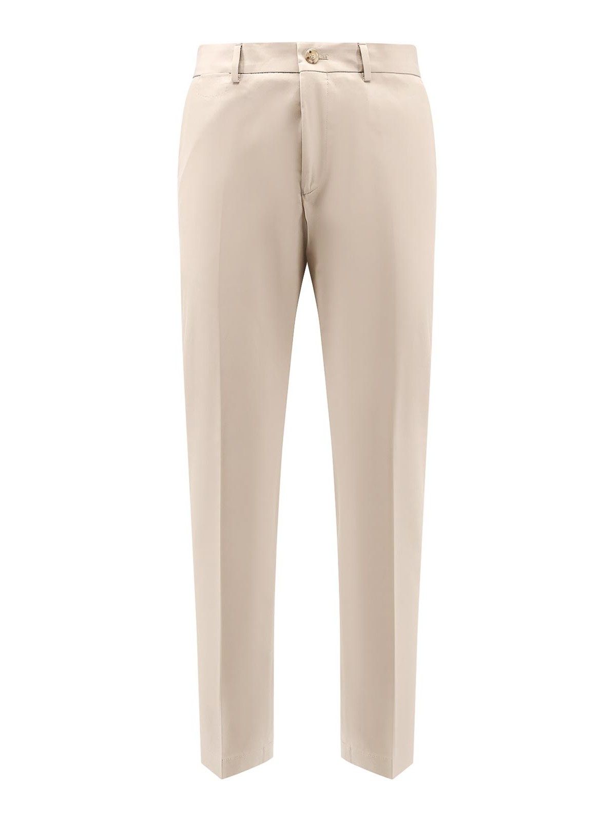 Cotton and silk trousers