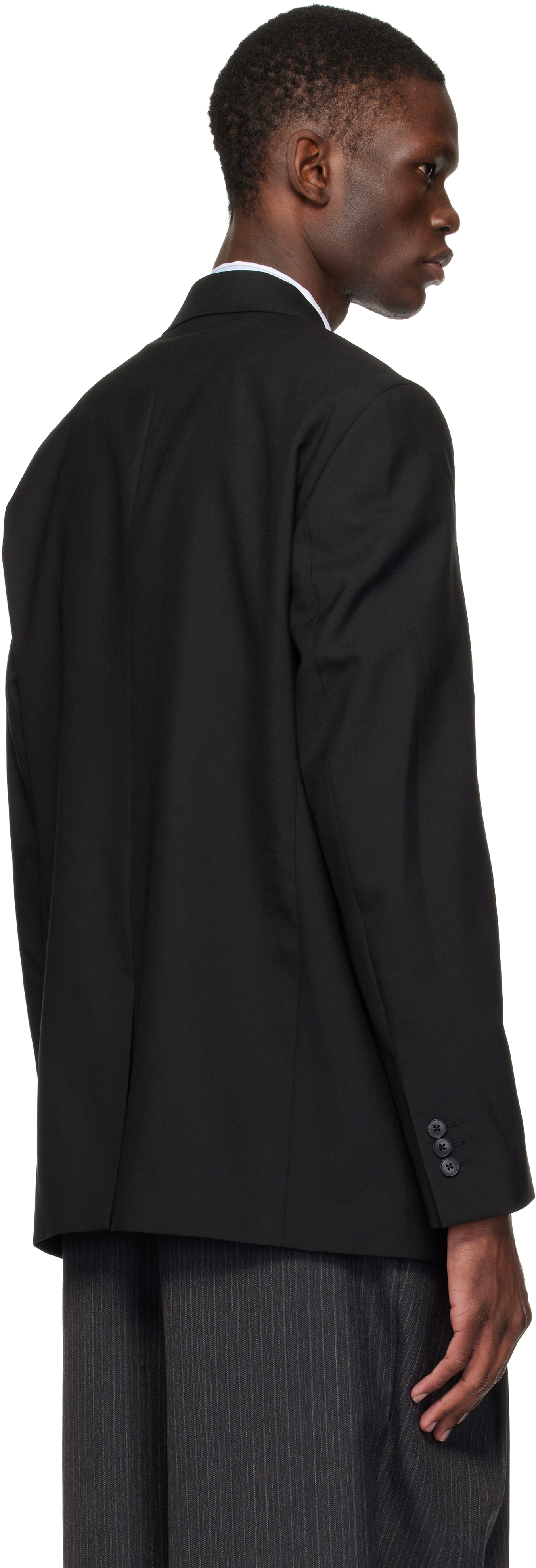Black Double Breasted Blazer