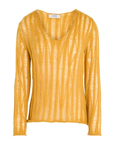 Woman Sweater Marigold Size 8 Baby alpaca wool, Recycled polyamide, Polyamide