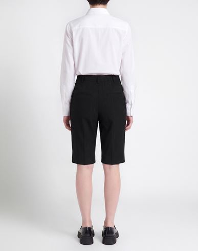 Woman Shorts & Bermuda Shorts Black Size 6 Polyester, Virgin Wool, Elastane