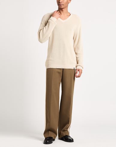 Man Sweater Ivory Size L Acrylic, Paper Yarn