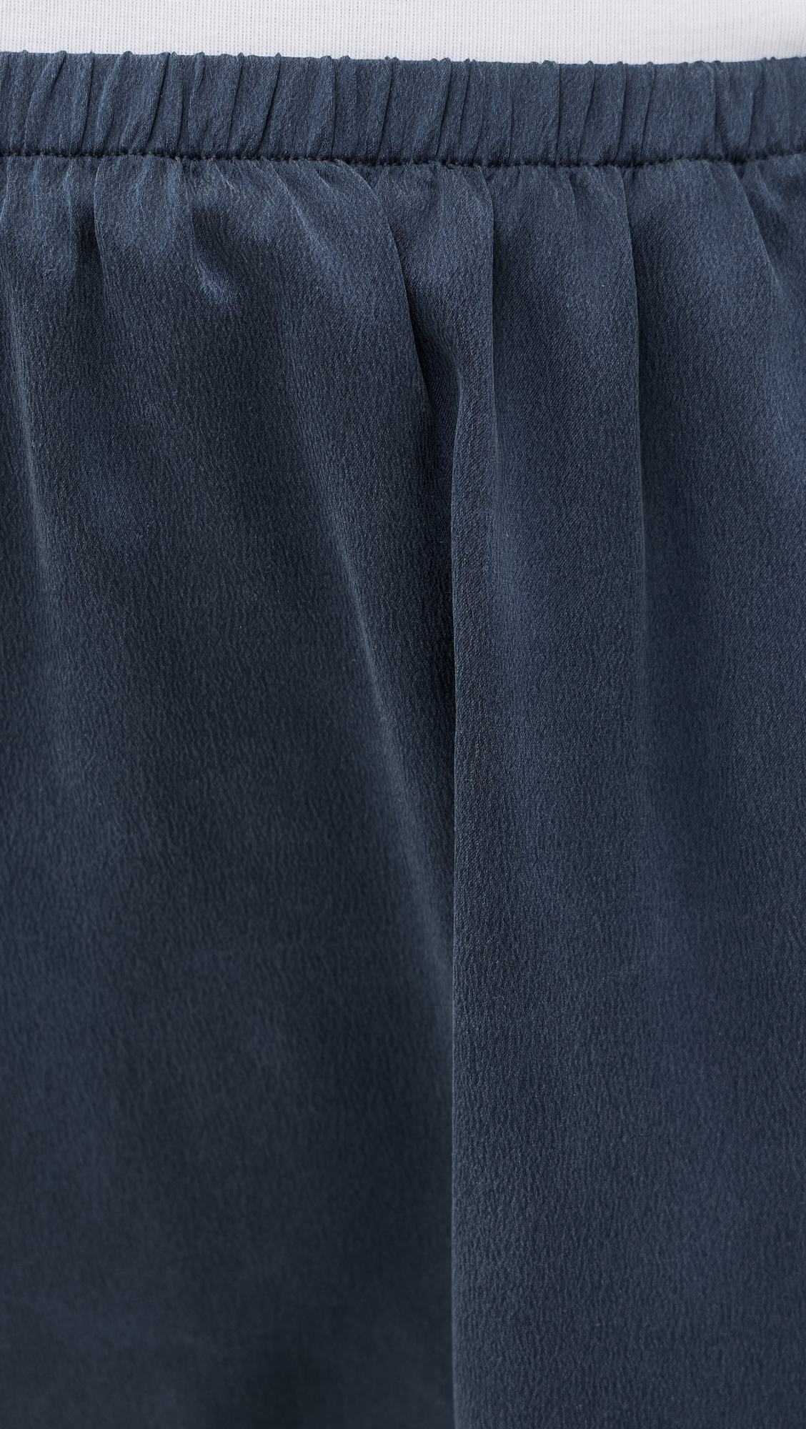 Washable Silk Tap Shorts Deep Blue