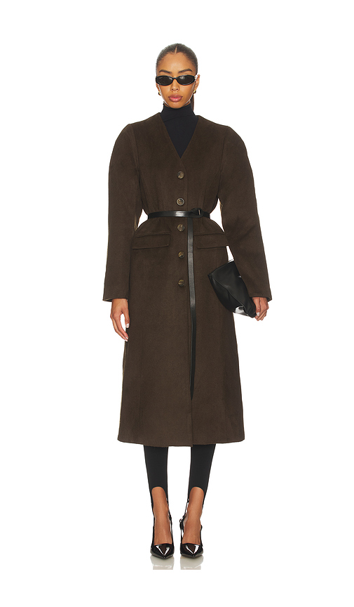 ASTR the Label Glorimar Coat in Brown. M. Also in