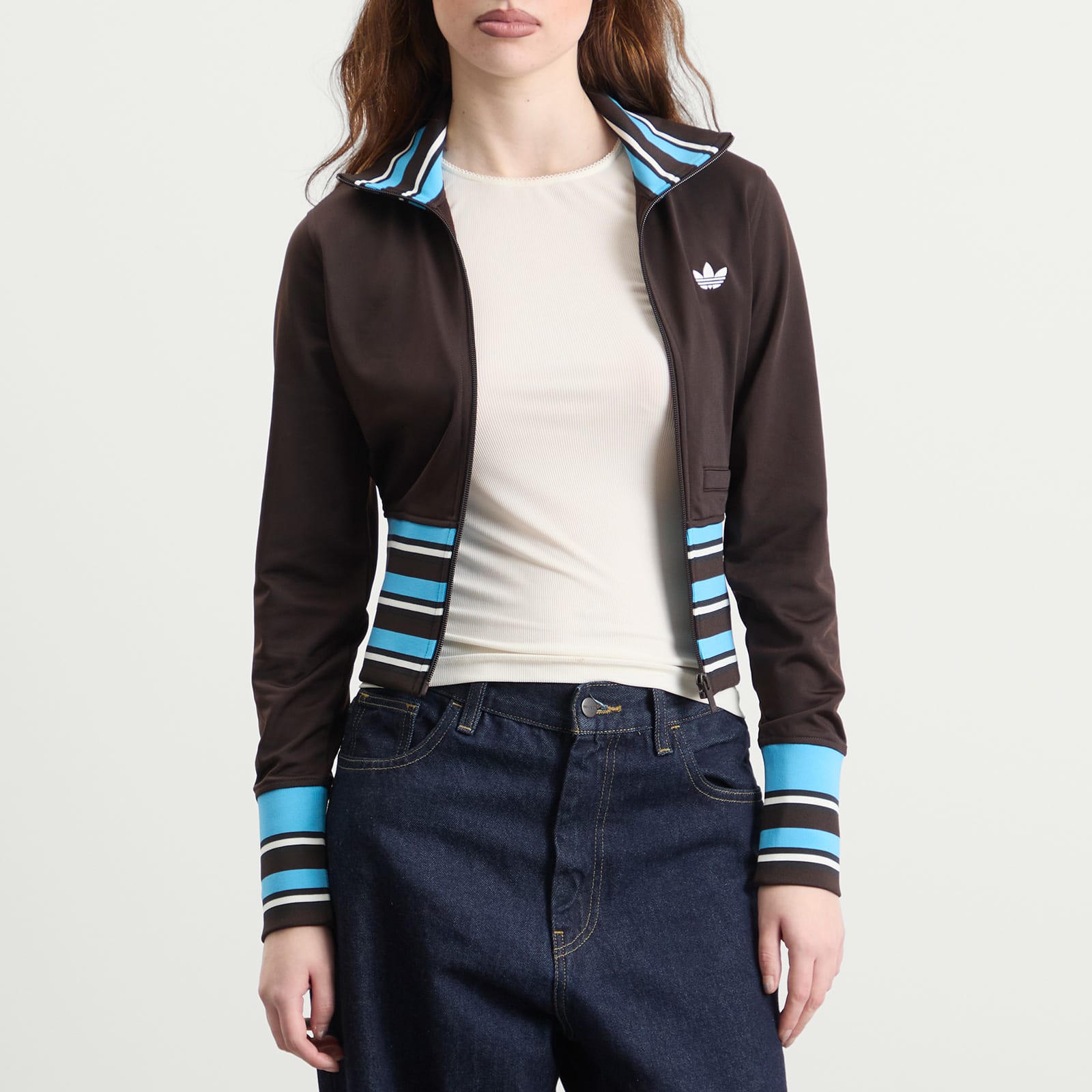 Women's Vintage Track Top Aurora Coffee