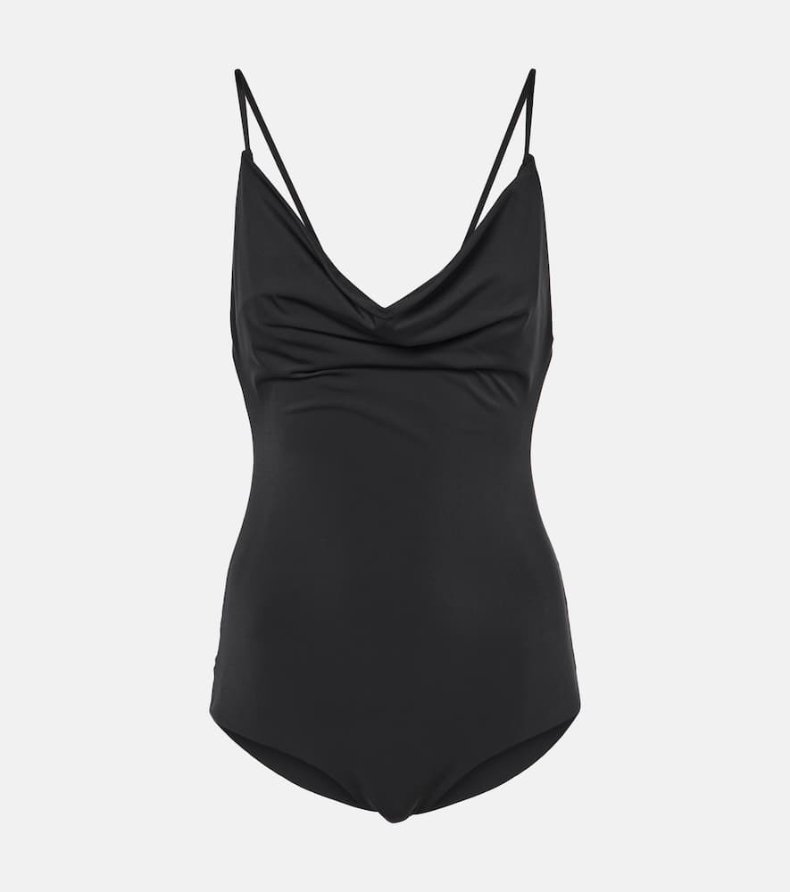 Draped swimsuit