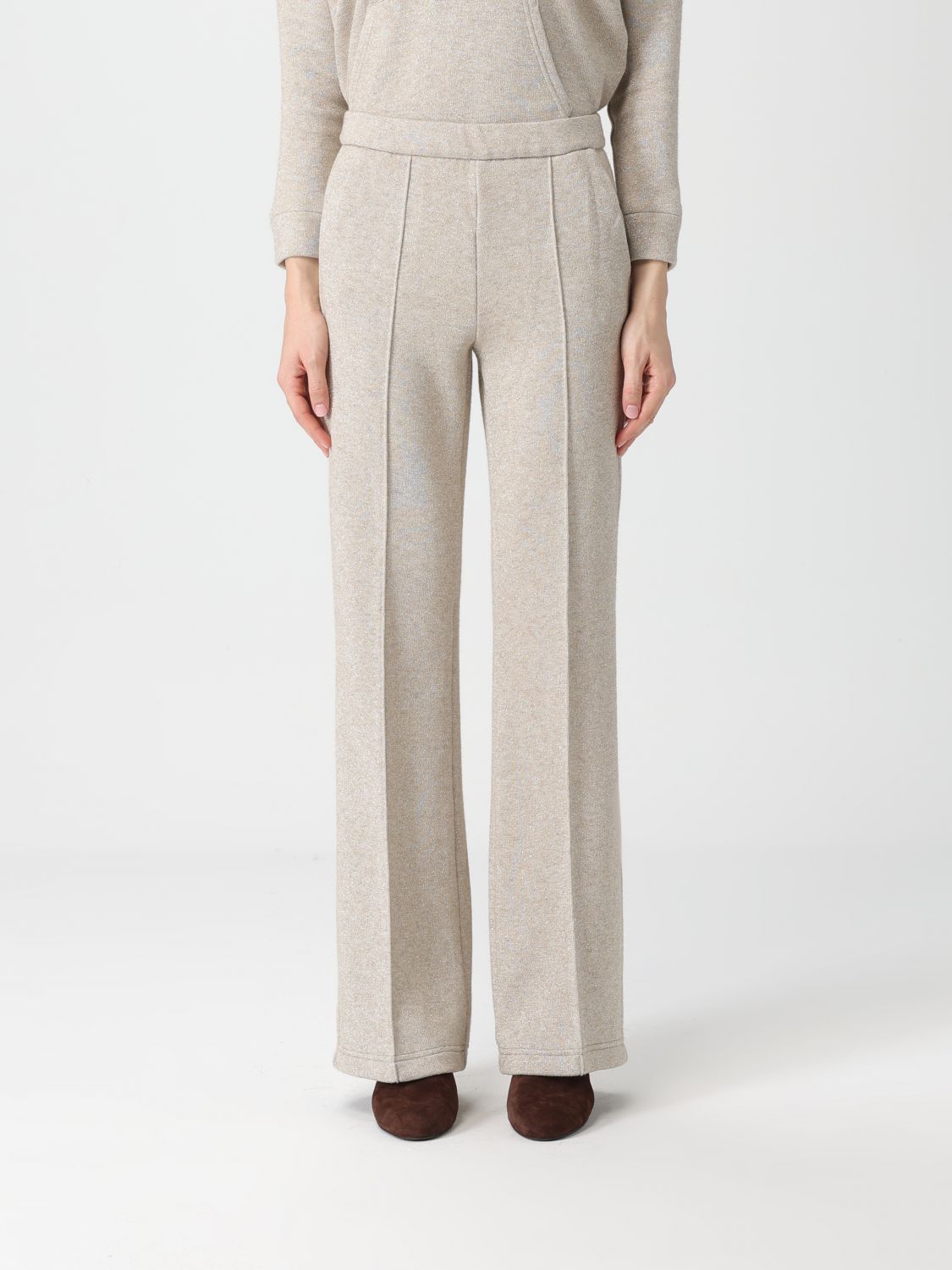 Pants Woman color Cream