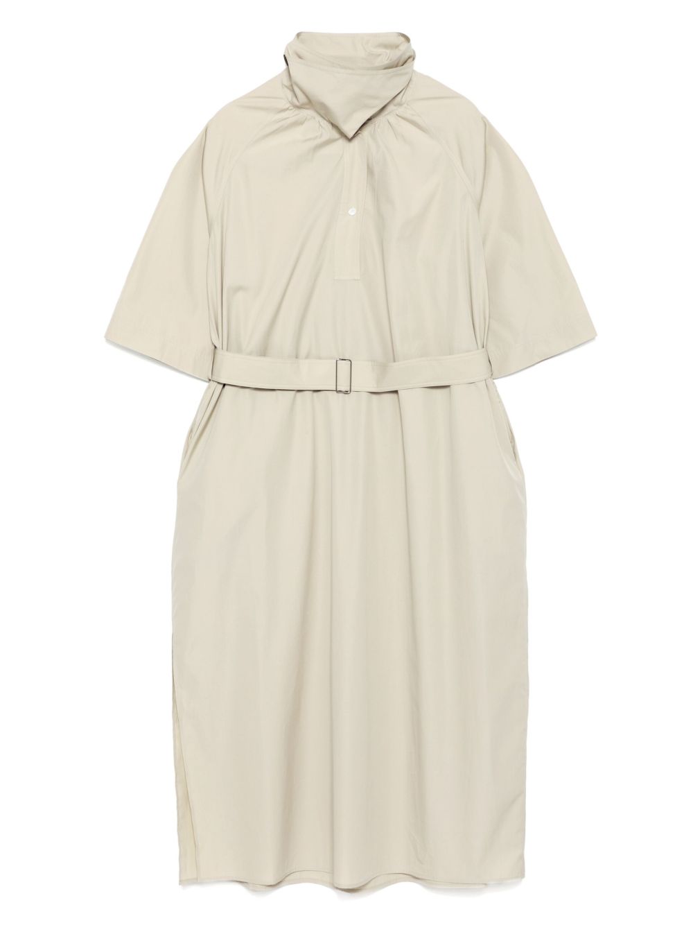 LESS cotton short sleeved dress - Green