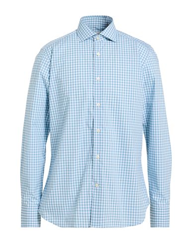 Man Shirt Azure Size 15 ¾ Cotton