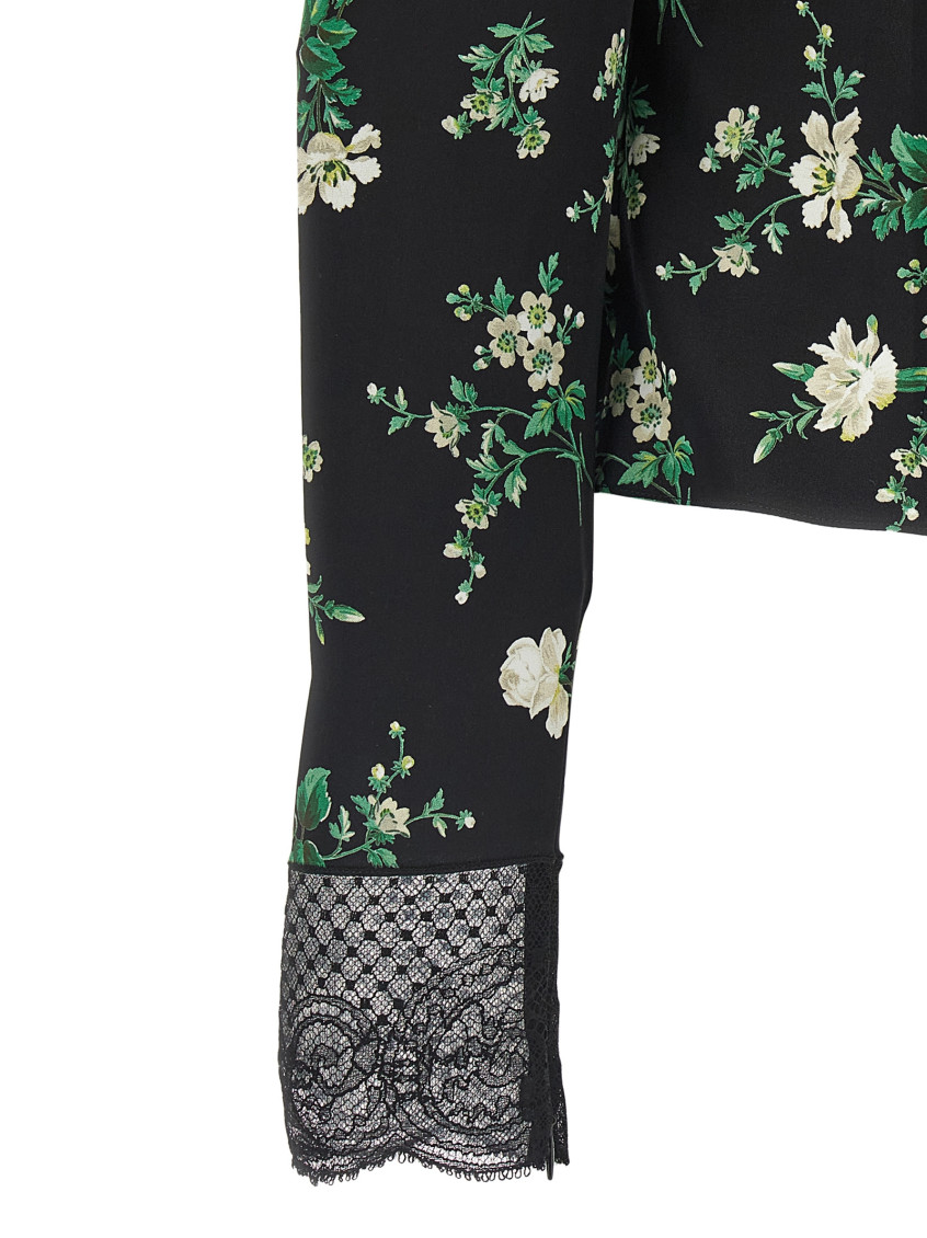 Silk Top With Floral Print