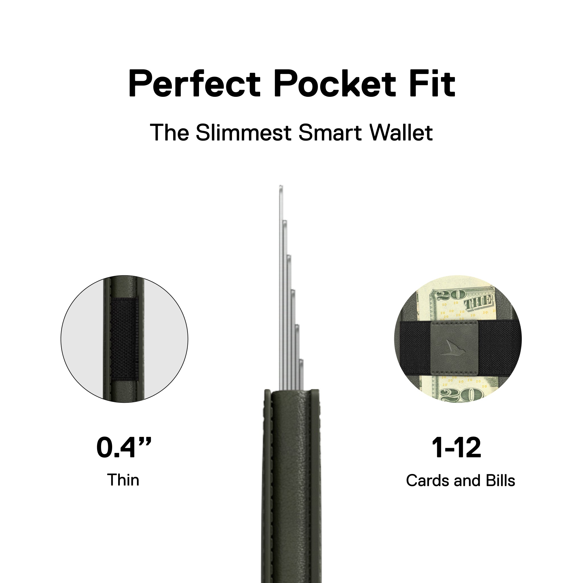 Men's Wallet - Smiley x Ekster Premium Slim Men's Wallet Trackable Wallet Leather Smart Wallet RFID Blocking