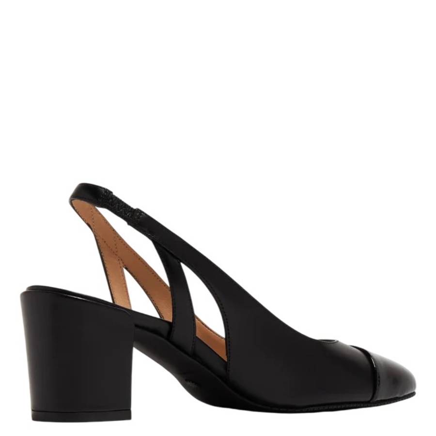Sleek 50 Leather Slingback Pumps