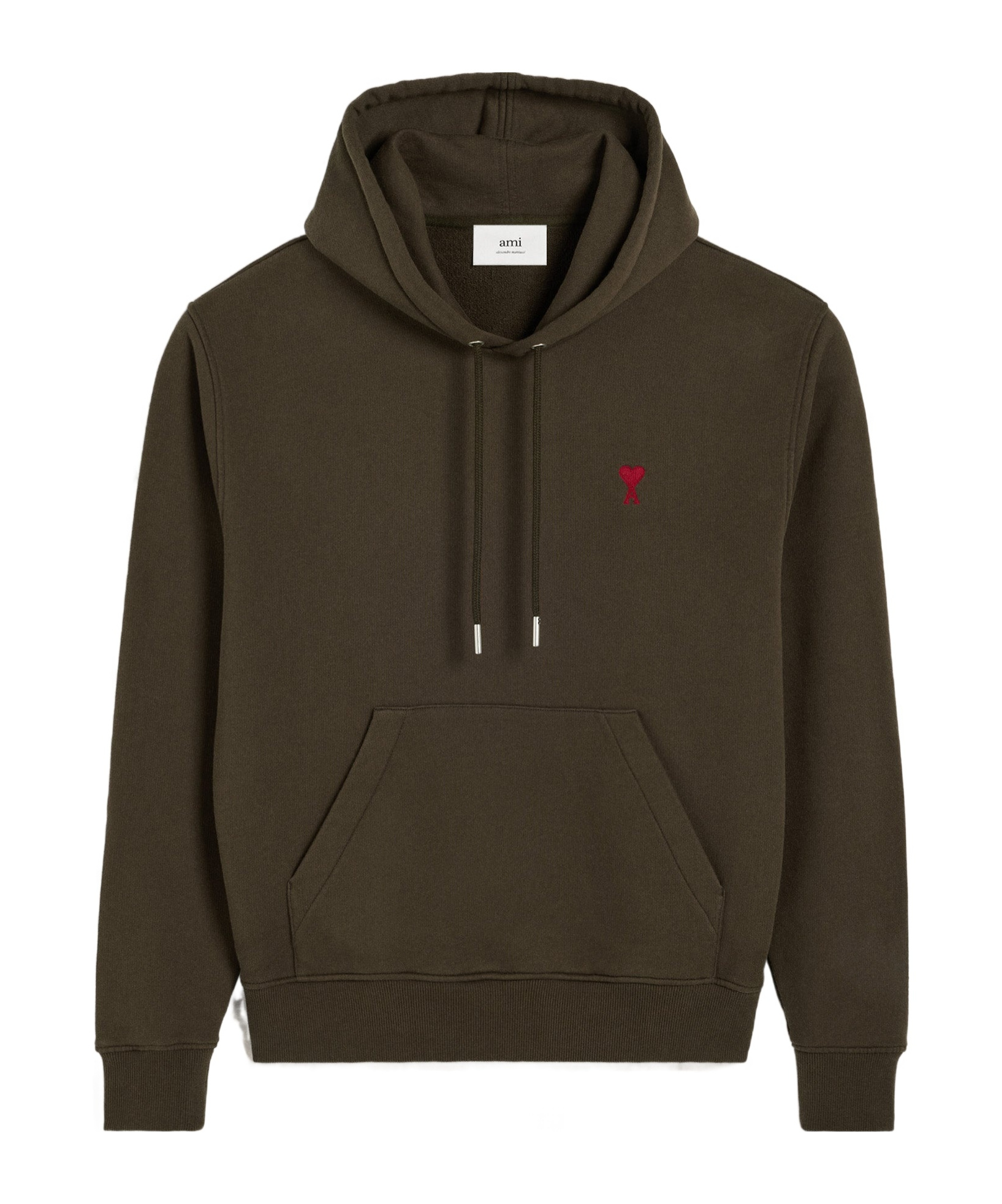 AMI Paris Ami de Coeur Drawstring Long-Sleeved Hoodie