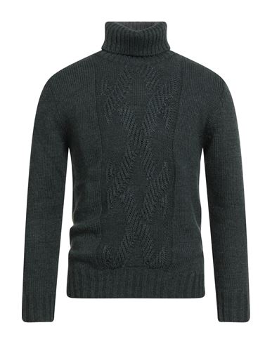 Man Turtleneck Green Size 42 Acrylic, Alpaca wool, Wool, Viscose