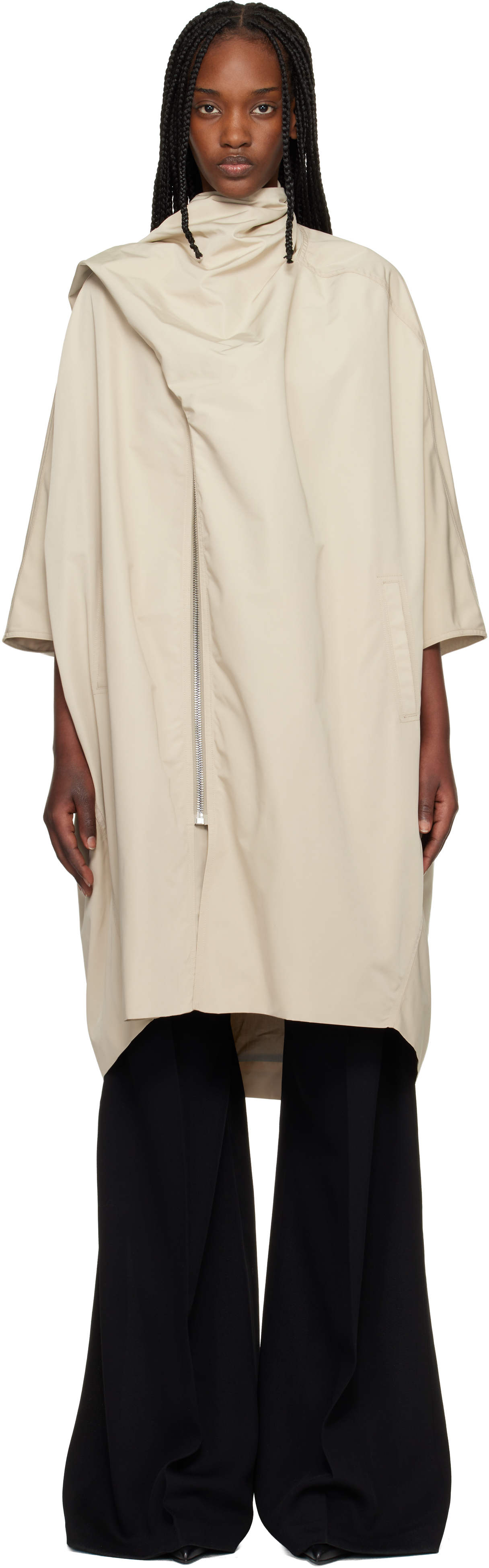 Off-White Temple Sail Biker Coat