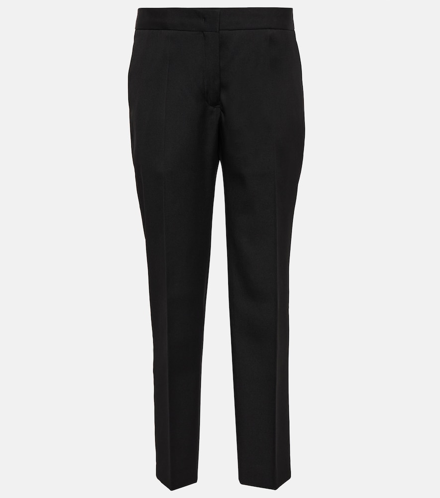 Tailored straight wool pants