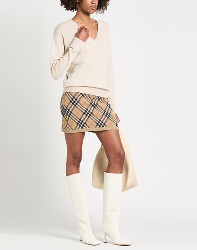 Woman Sweater Beige Size S Cashmere