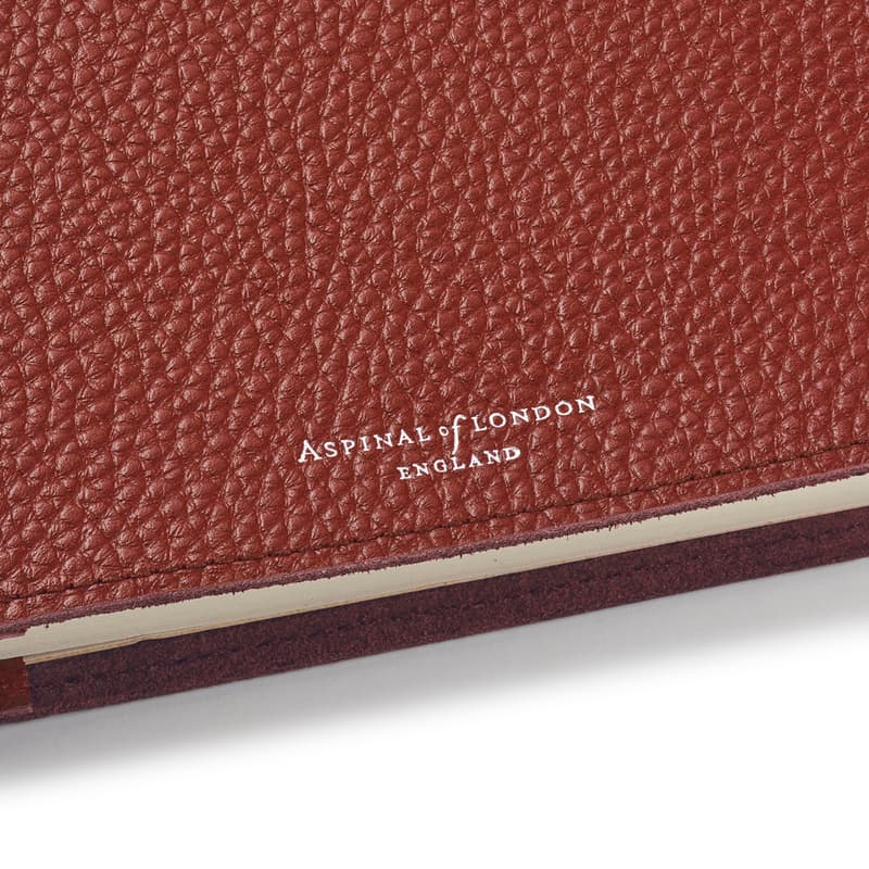 A4 Refillable Journal in Merlot Pebble