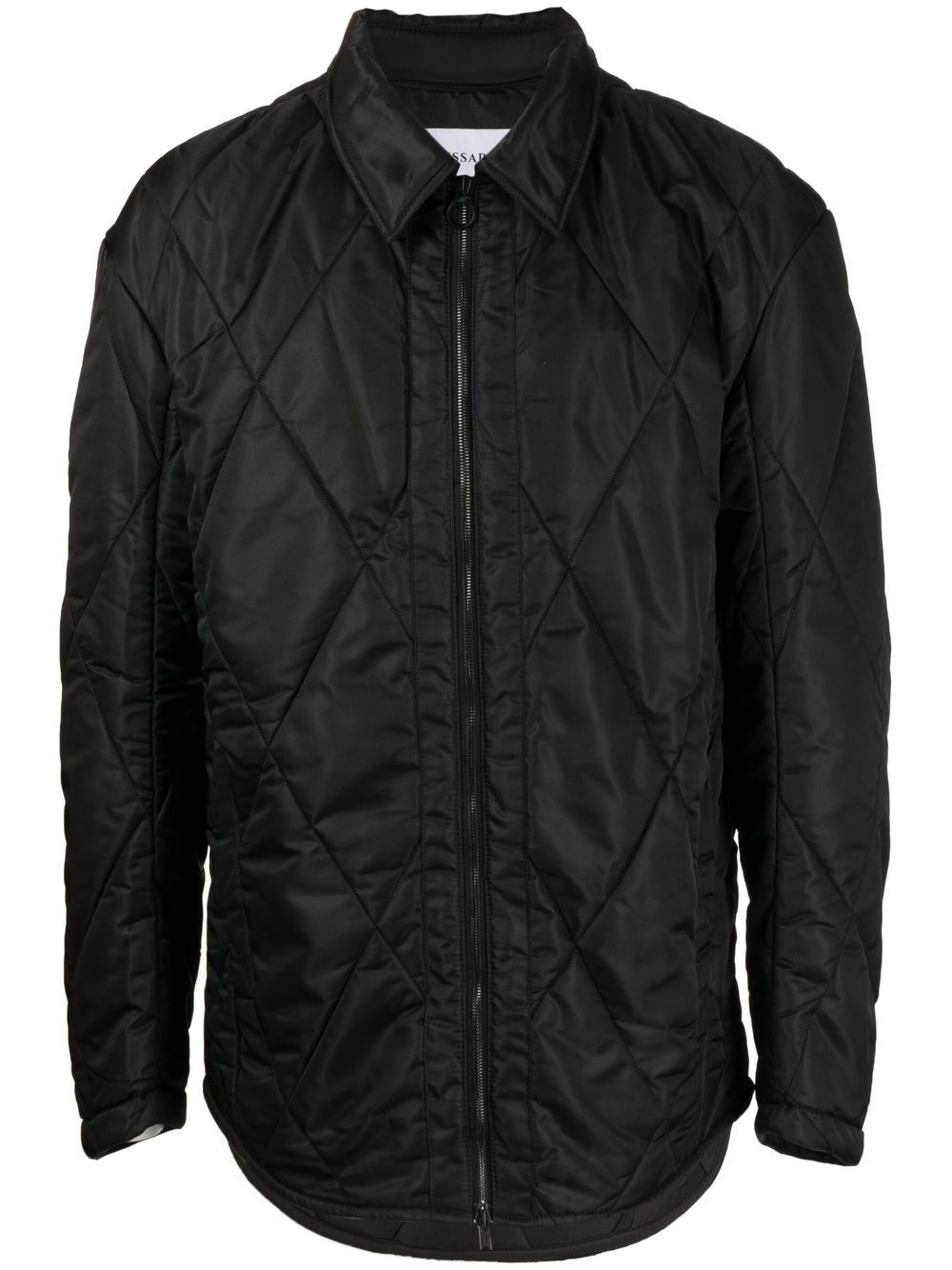 Diamond-quilted jacket - Black