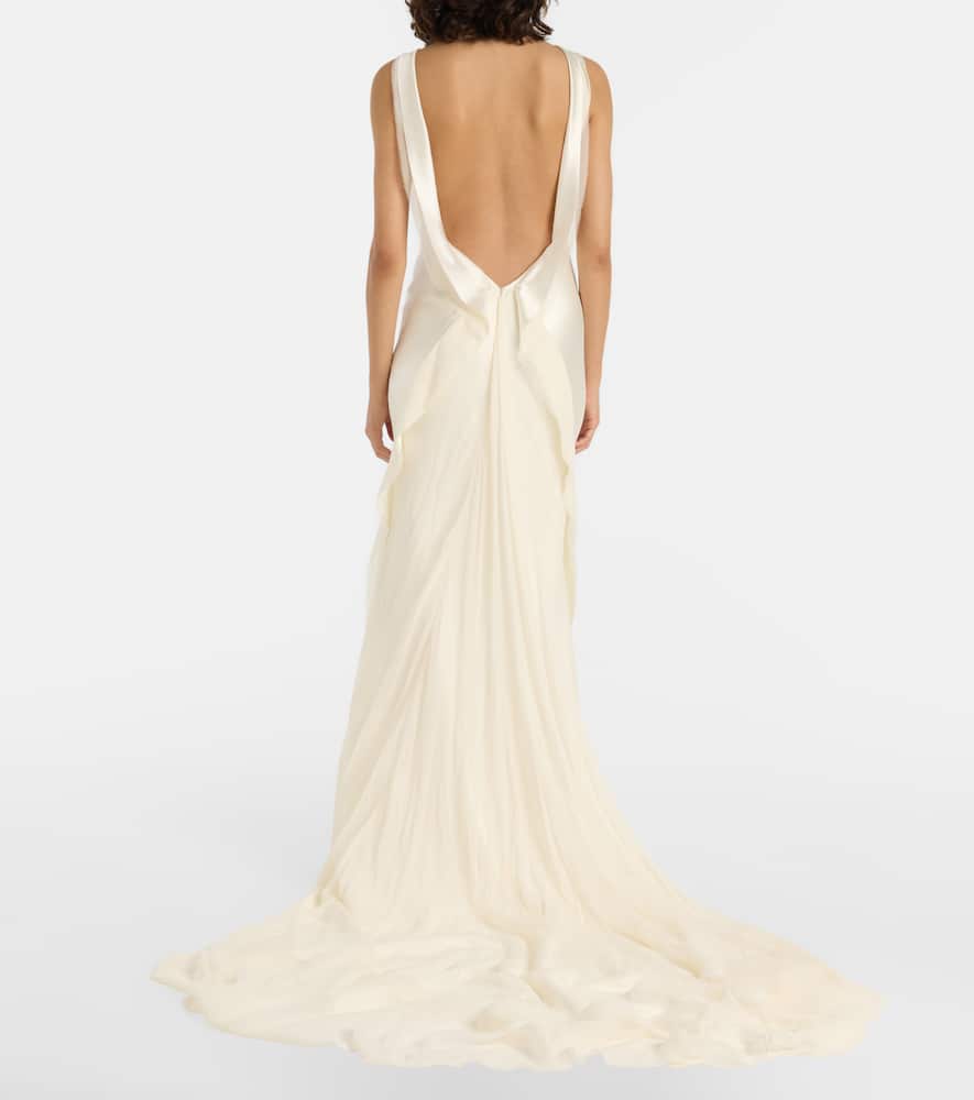 Bridal Arlo wool and silk gown
