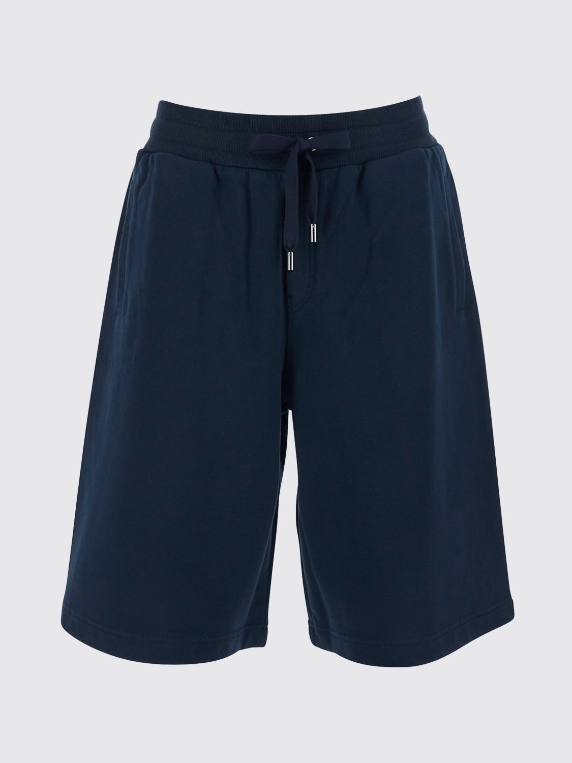 Cotton Jogging Shorts with Drawstring and Embroidered Logo
