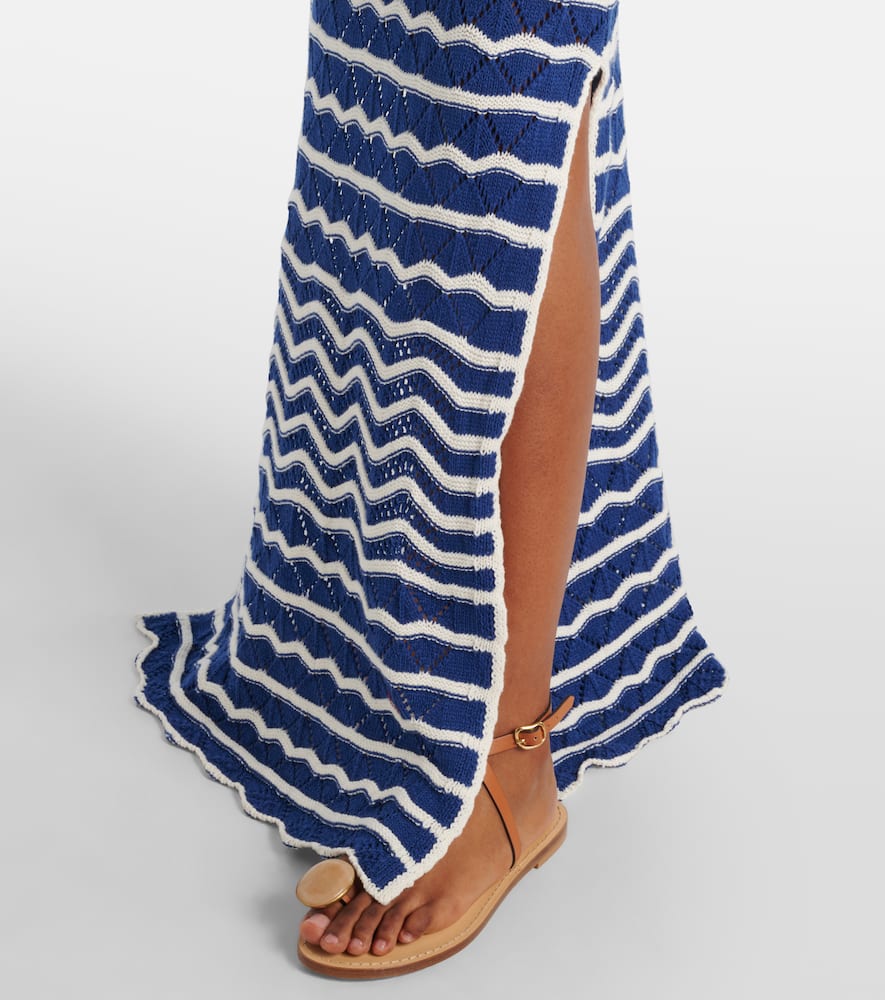 Rey knitted cotton-blend maxi dress