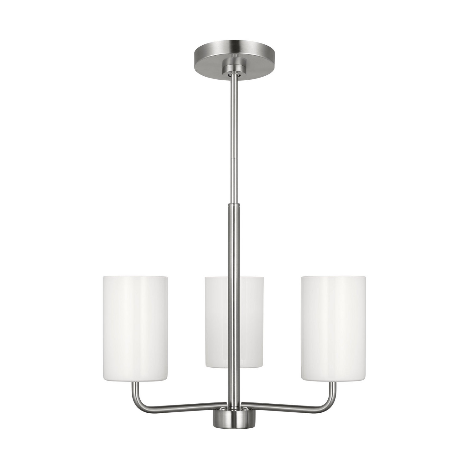 Brushed Steel Chandelier from the Rhett Collection