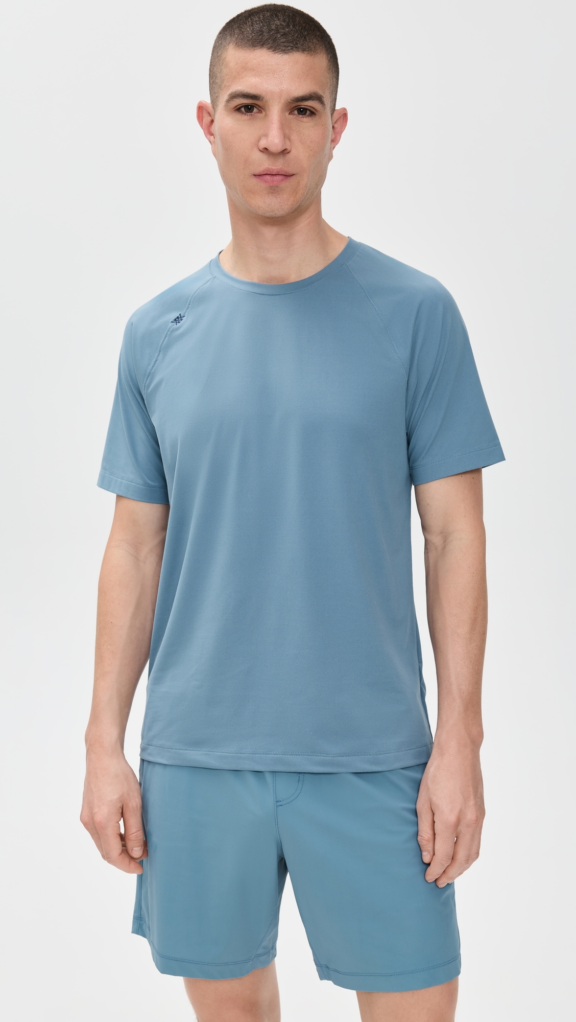 Rhone Reign Short Sleeve Tee Blue Stone