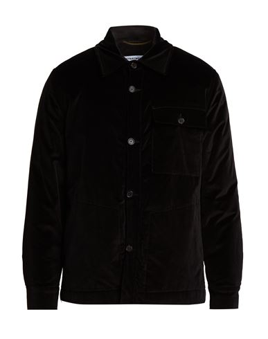 Man Jacket Black Size 38 Cotton, Elastane