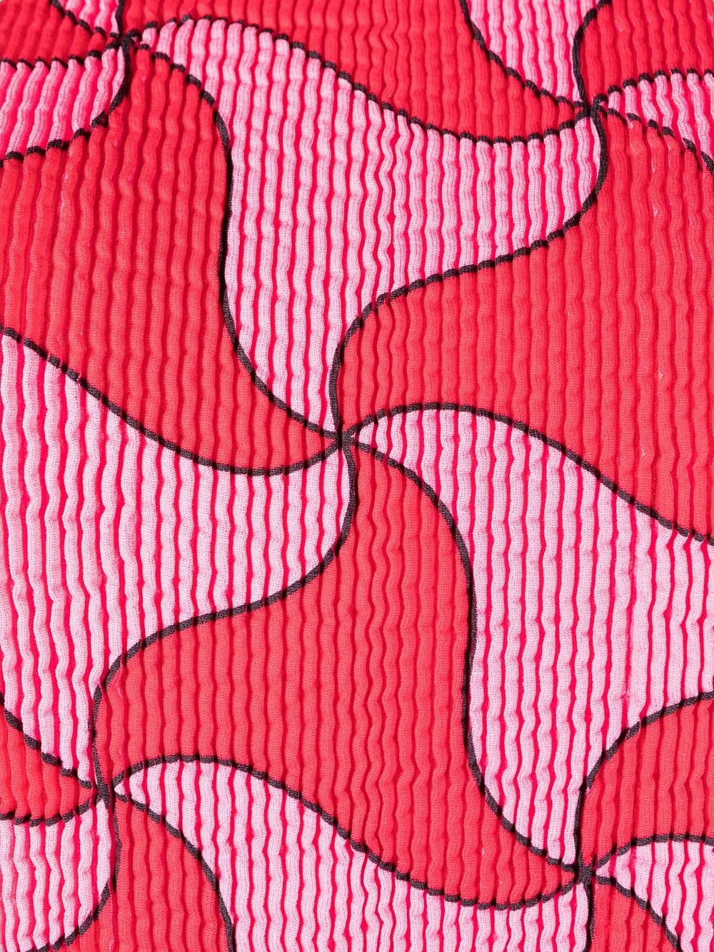 Crinkle Ghost Halterneck Swimsuit — Pink